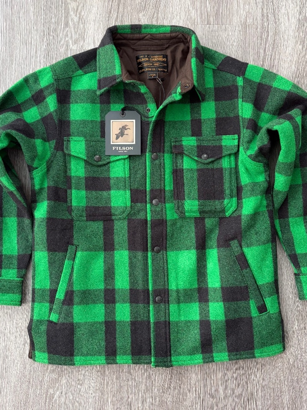 NWT Filson Mackinaw Lined Shirt-Jac - S